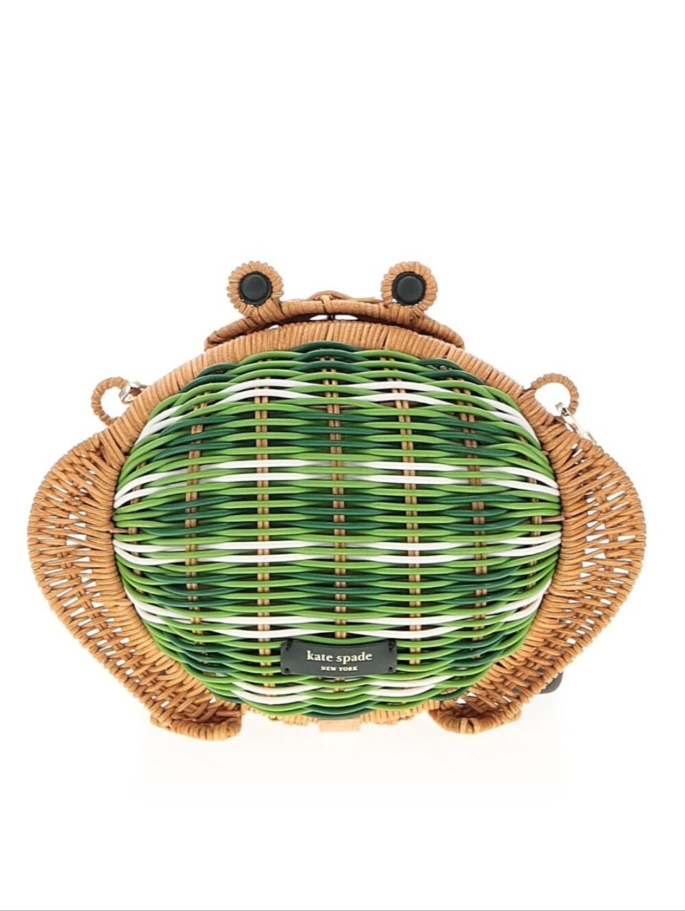 NEW KATE SPADE HOPPKINS WICKER FROG BAG - Picture 9 of 9